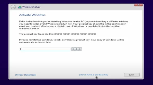 La captura de pantalla de Activar Windows 11