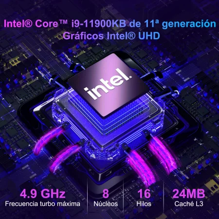 GEEKOM Mini FUN11 tiene Gráficos Intel® UHD y CPU Intel® Core™ i9-11900KB de 11ª generación