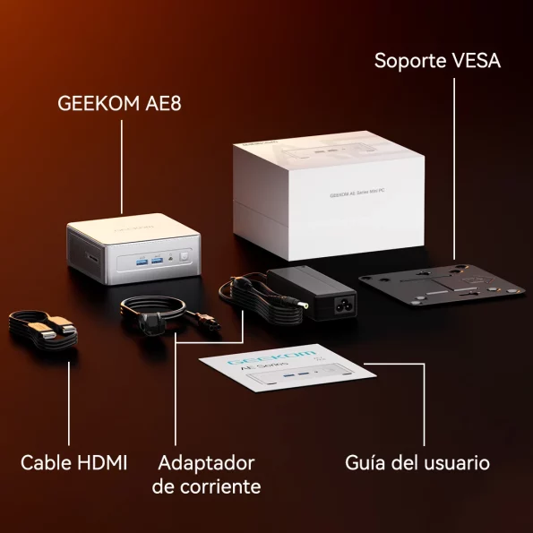 Lista de envases para GEEKOM AE8 Mini PC