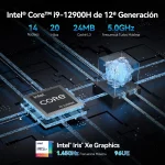 GEEKOM GT12 Pro Mini PC tiene intel core i7 o i9