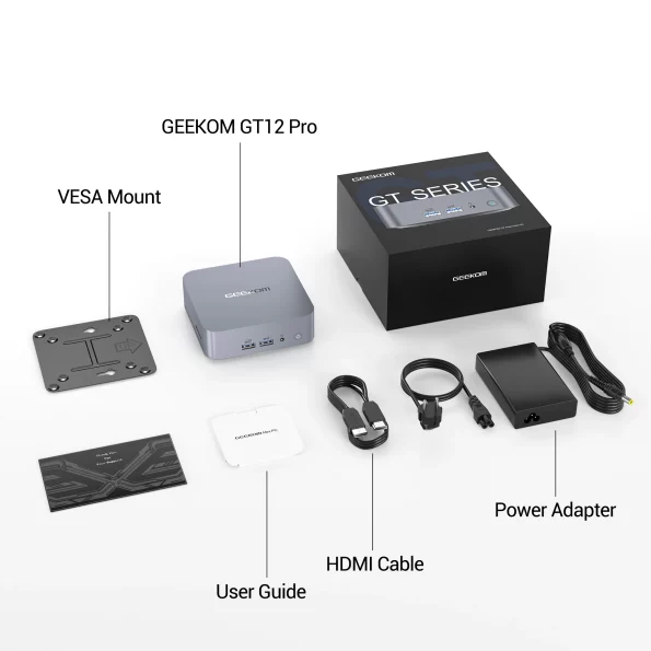 Lista de envases para GEEKOM GT12 Pro Mini PC