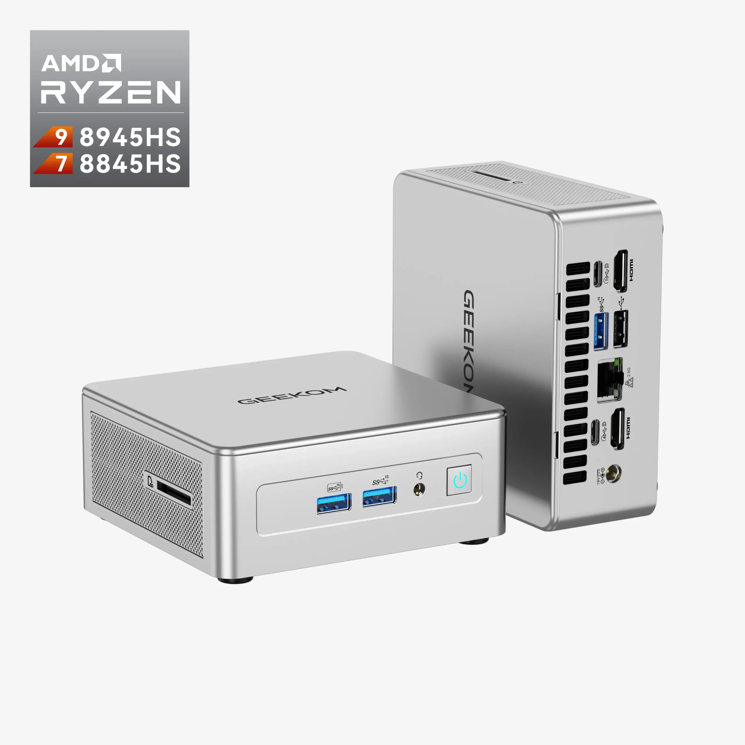 GEEKOM AE8 Mini PC con AMD Ryzen™ 9 8945HS o Ryzen™ 7 8845HS