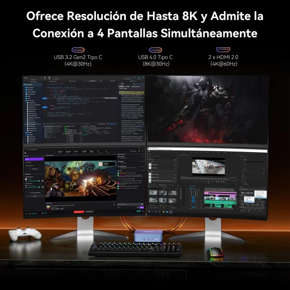 GEEKOM AX8 Pro Mini PC Ofrece Resolución de Hasta 8K y Admite 4 Pantallas